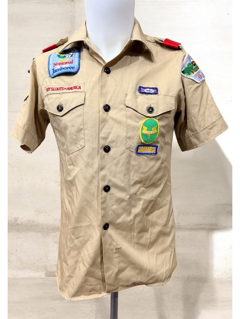 Vintage Boy Scouts of America National Jamboree SS Shirt Sz 16